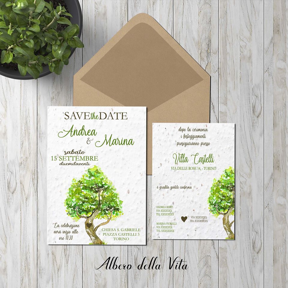 Il tuo invito di nozze? Piantalo…con Bomboniere Green